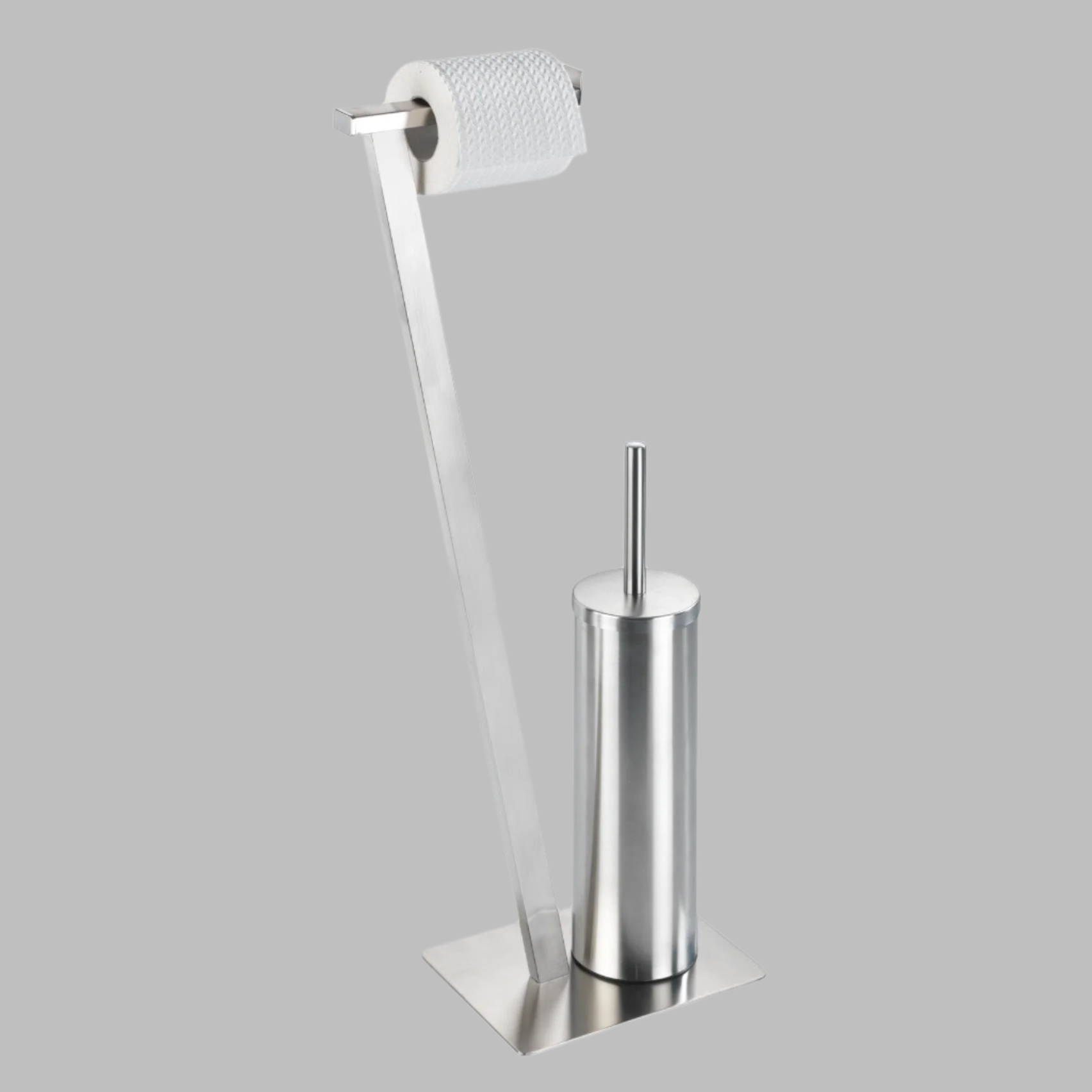 Freestanding Toilet Brush - Lirio - Stainless Steel Matt