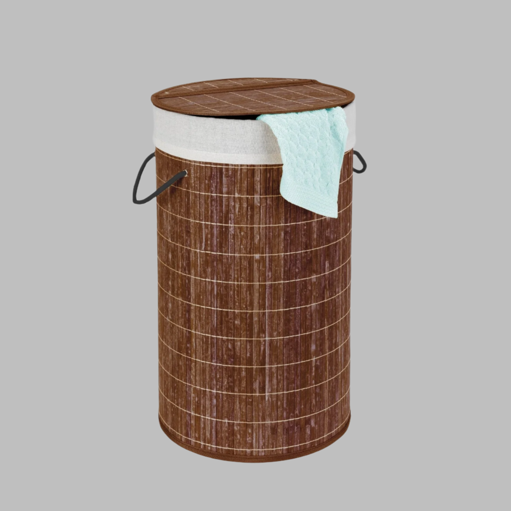 Laundry Basket 55L - Bamboo - With Bag