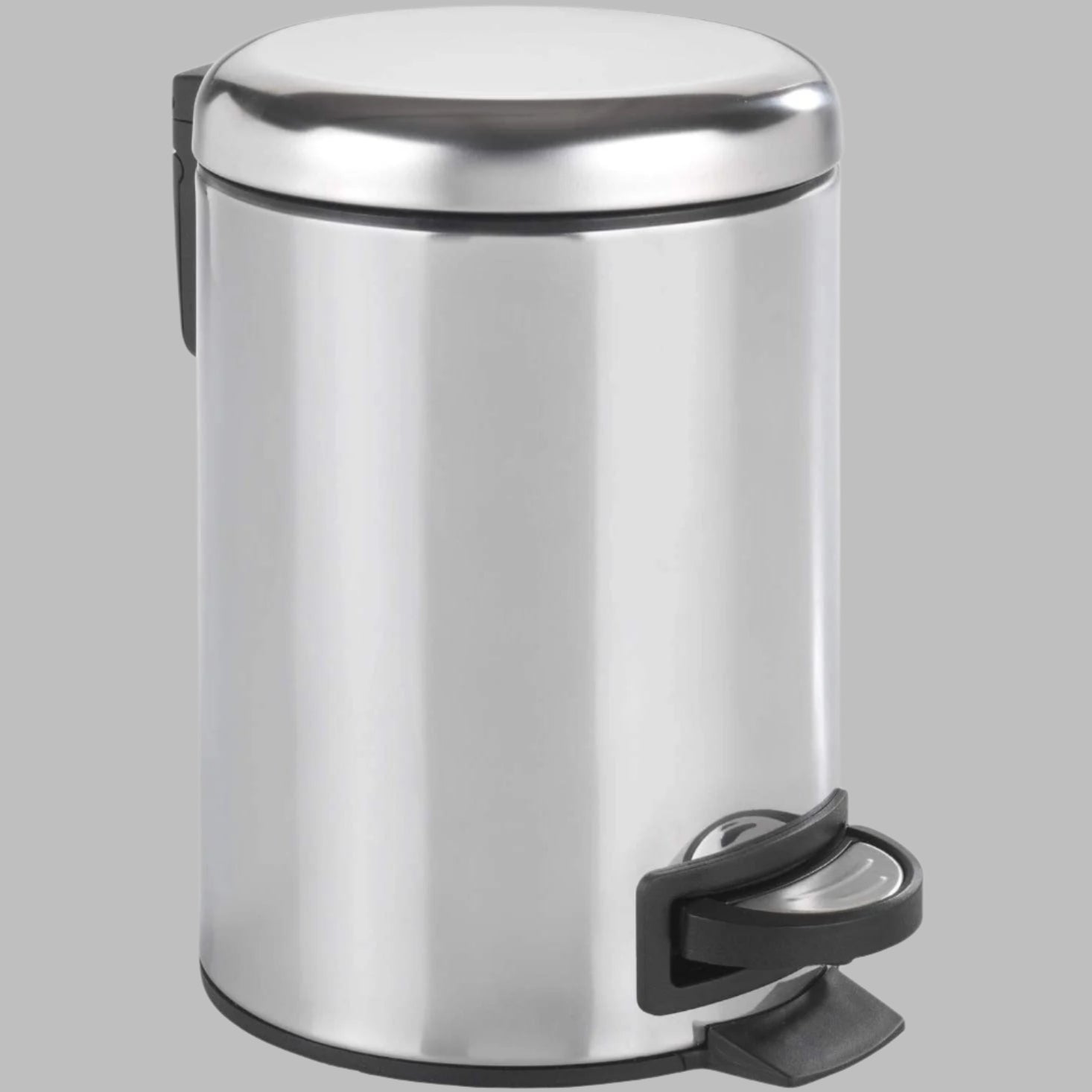 3L Pedal Bin - Leman - S/Steel Shiny