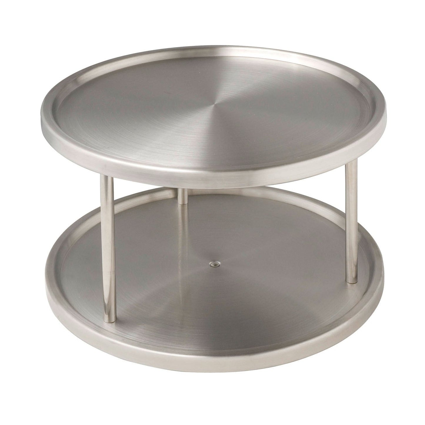 CUPBOARD TURNTABLE - 2-TIER LAZY SUSAN - DUO - STAINLESS STEEL