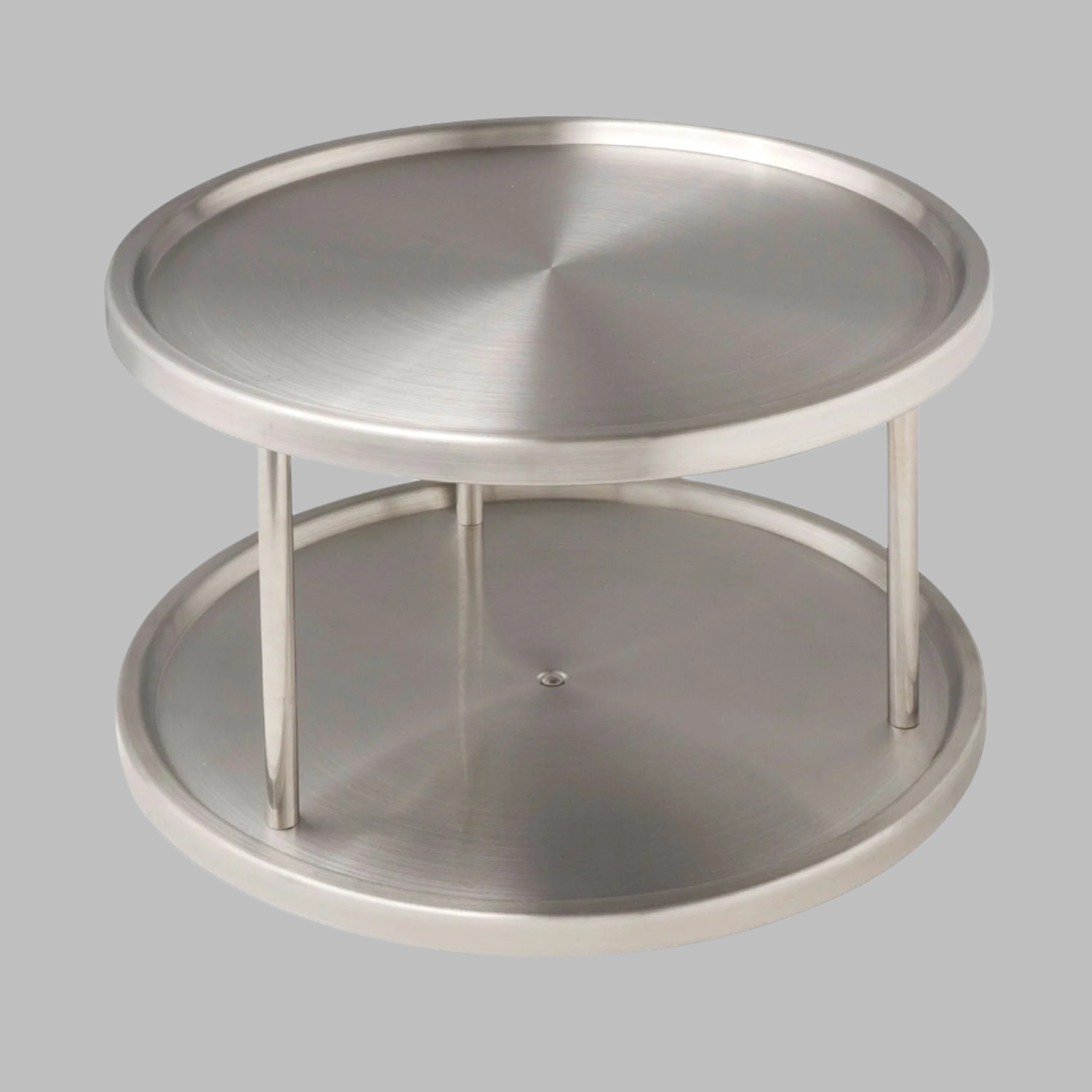 Cupboard Turntable - 2-Tier Lazy Susan - Duo - Stainless Steel