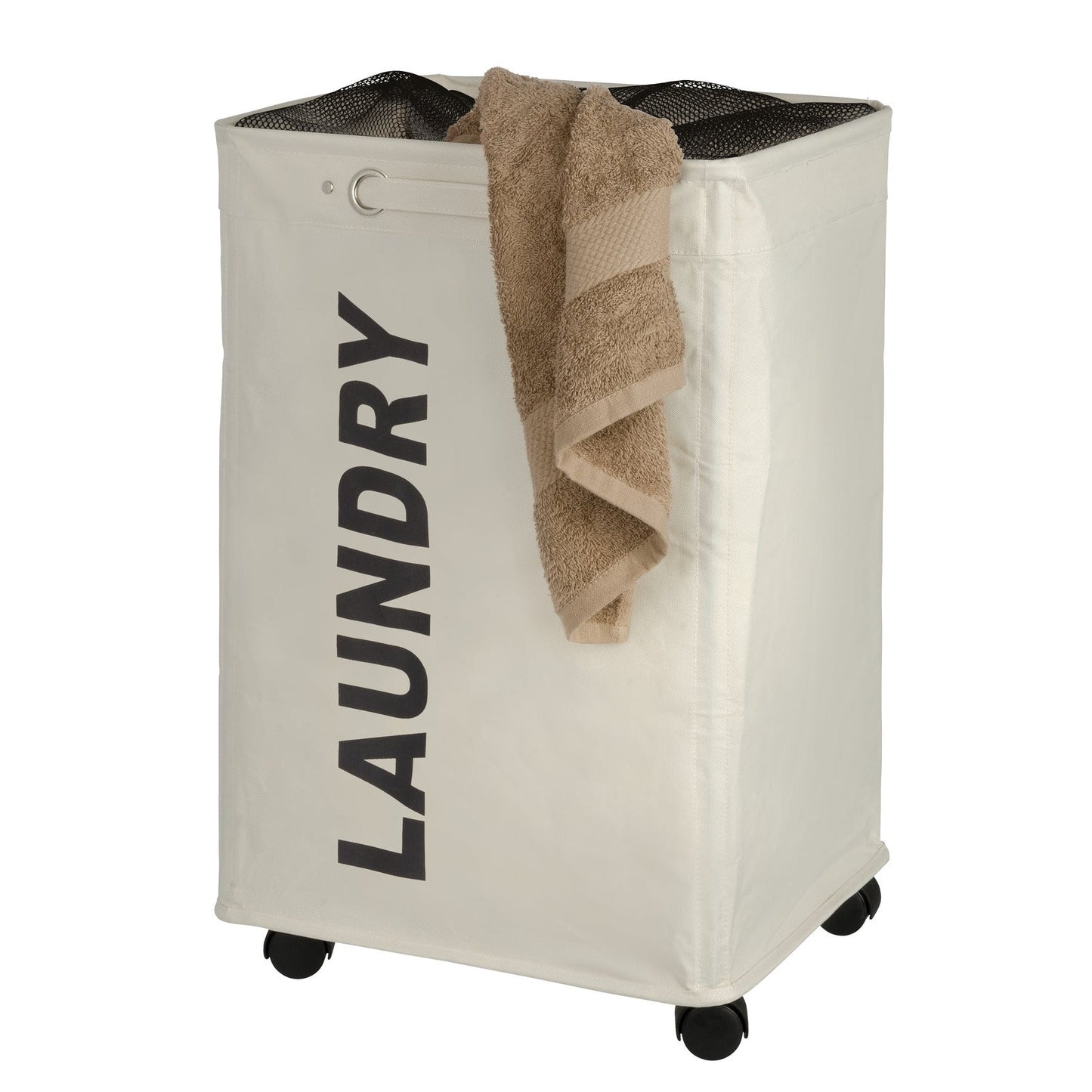 QUADRO LAUNDRY BASKET - BEIGE 79L