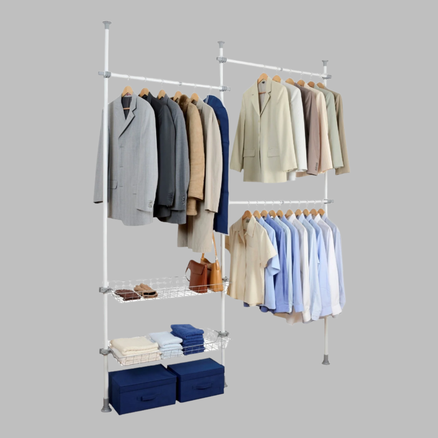 Herkules Duo Telescopic Clothes Rack System