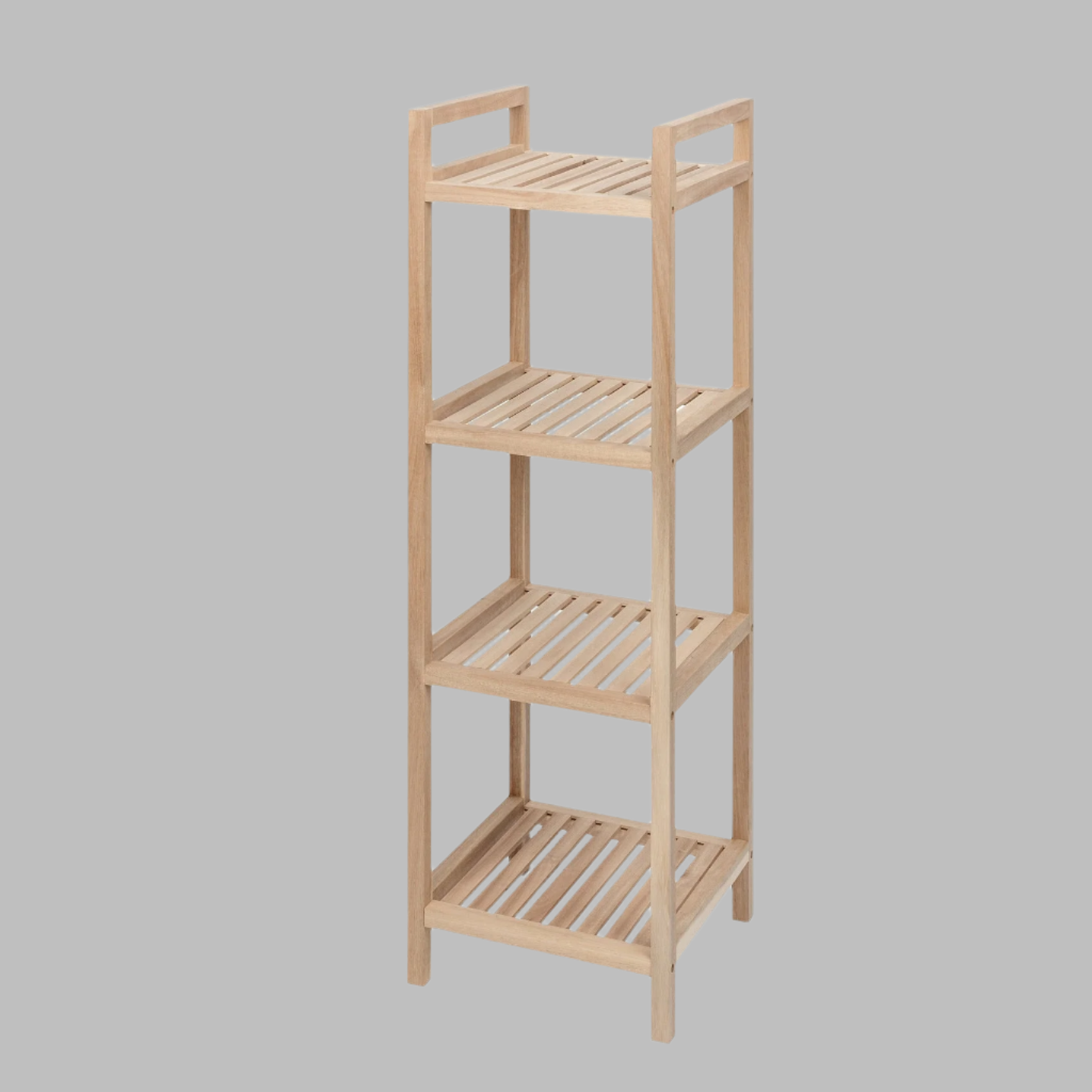 4-Tier Shelving Unit - Acina - Acacia Wood