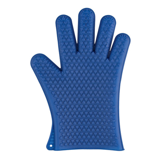 OVEN GLOVE SILICONE 1PC - BLUE