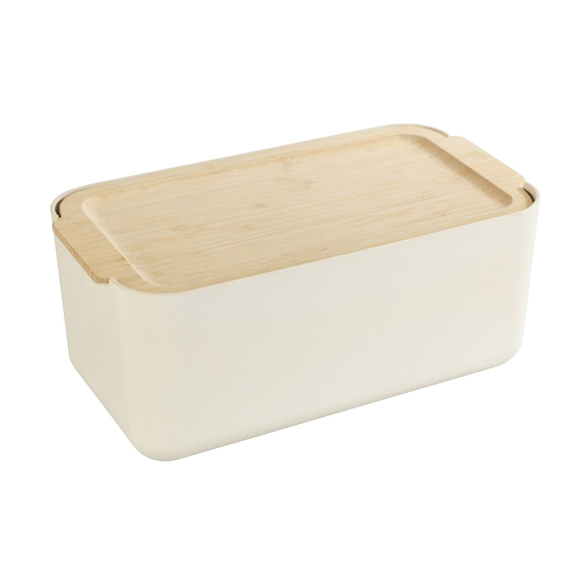 Derry Bread Box - Bamboo Lid & Integrated Cutting Board