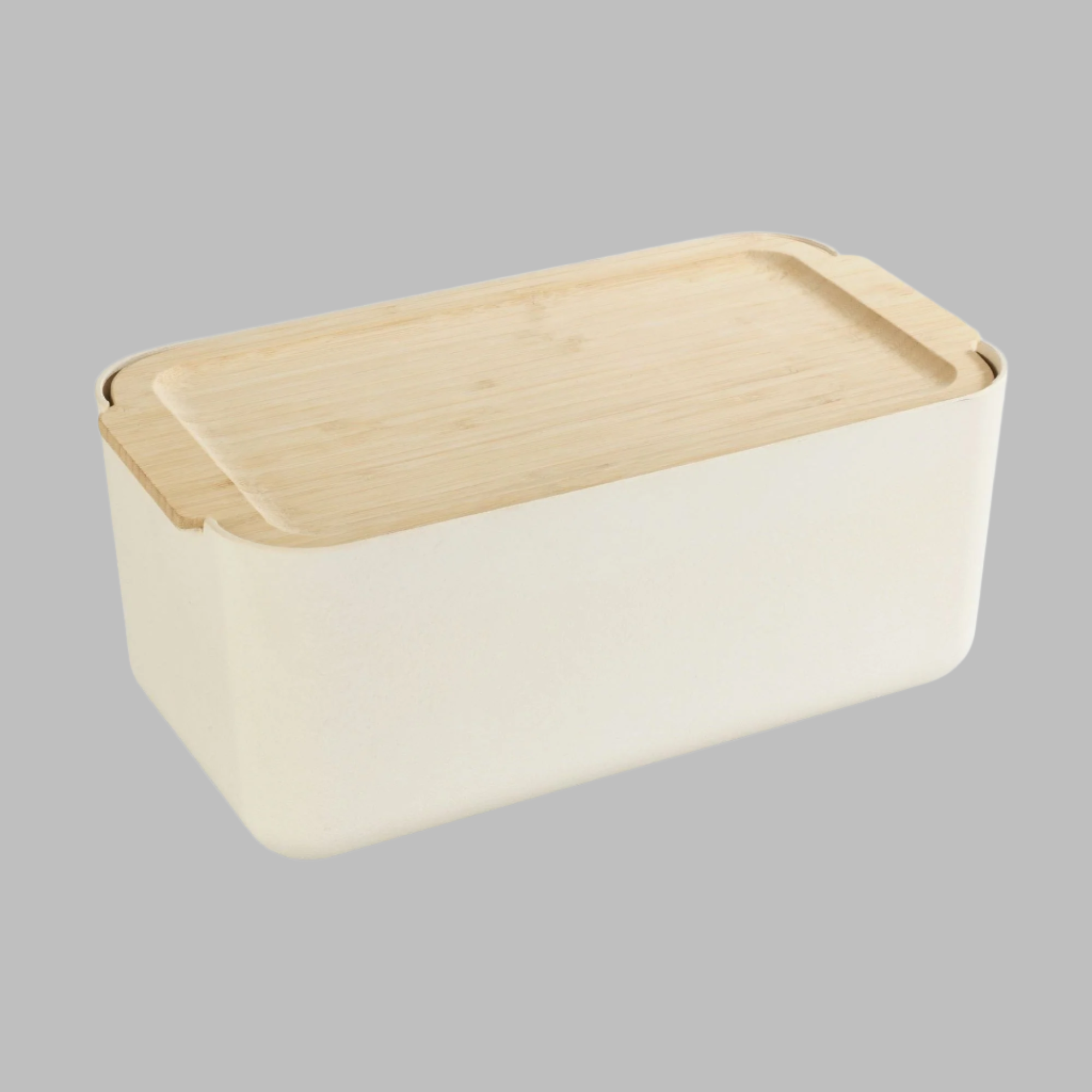 Derry Bread Box - Bamboo Lid & Integrated Cutting Board