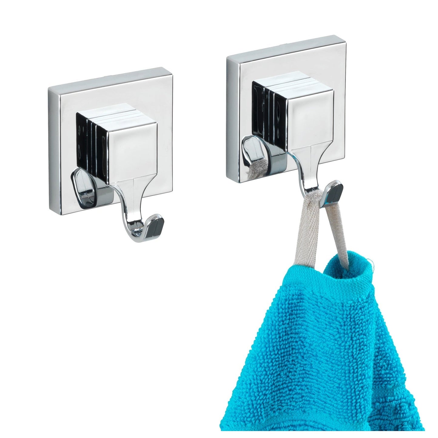 VACUUM-LOC WALL HOOK QUADRO RANGE - SET OF 2 - NO DRILLING