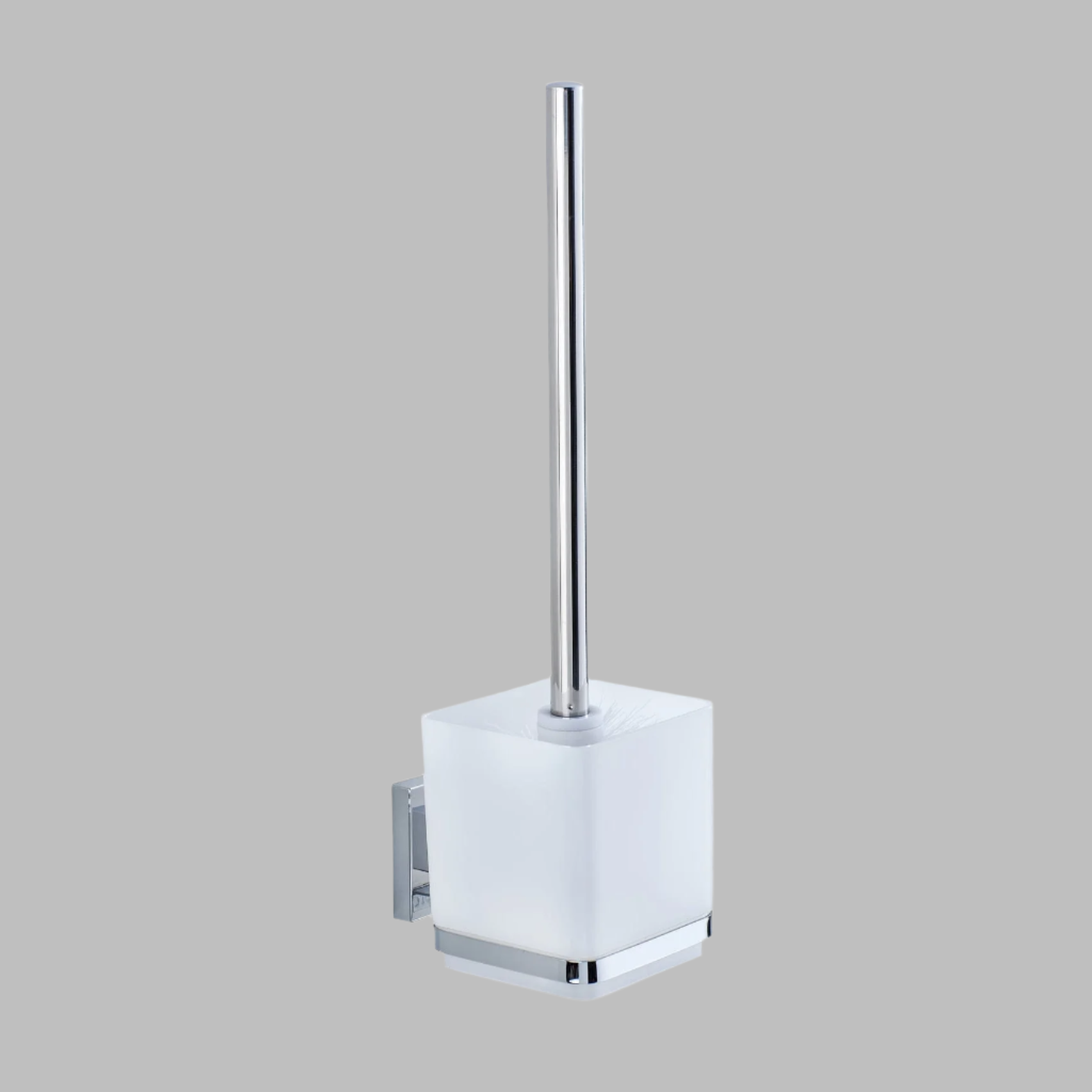 Vacuum-Loc Toilet Brush Quadro Range - S/Steel - No Drilling
