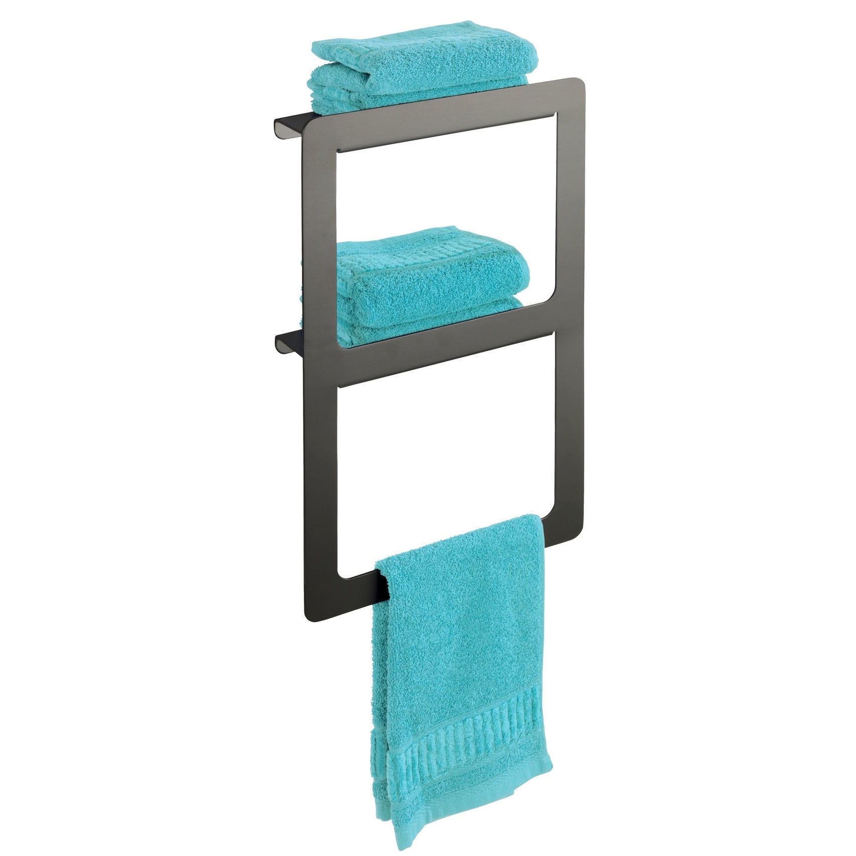 Towel Holder Shelf Duo - Montella - Aluminium