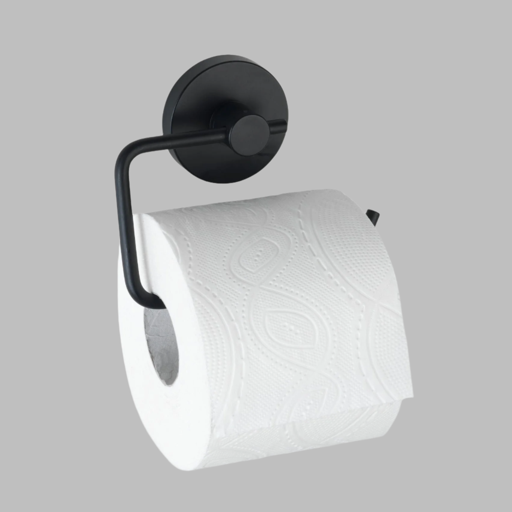 Vacuum-Locâ® Toilet Paper Holder - Milazzo - Black - No Drilling