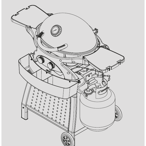 MONDO 2-BURNER GAS BBQ & CART - Alva Lifestyle Retail