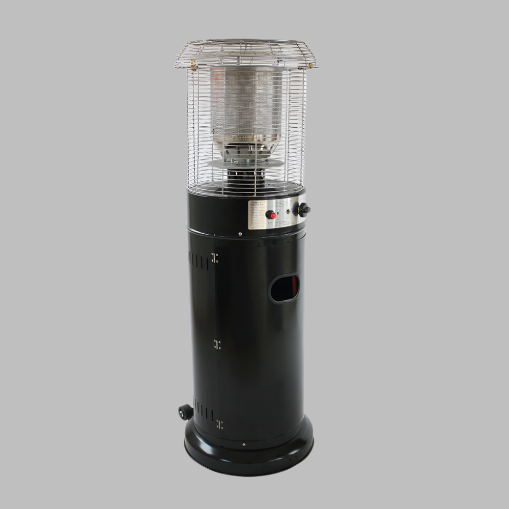 Short Stand Gas Patio Heater 1.35m - Black