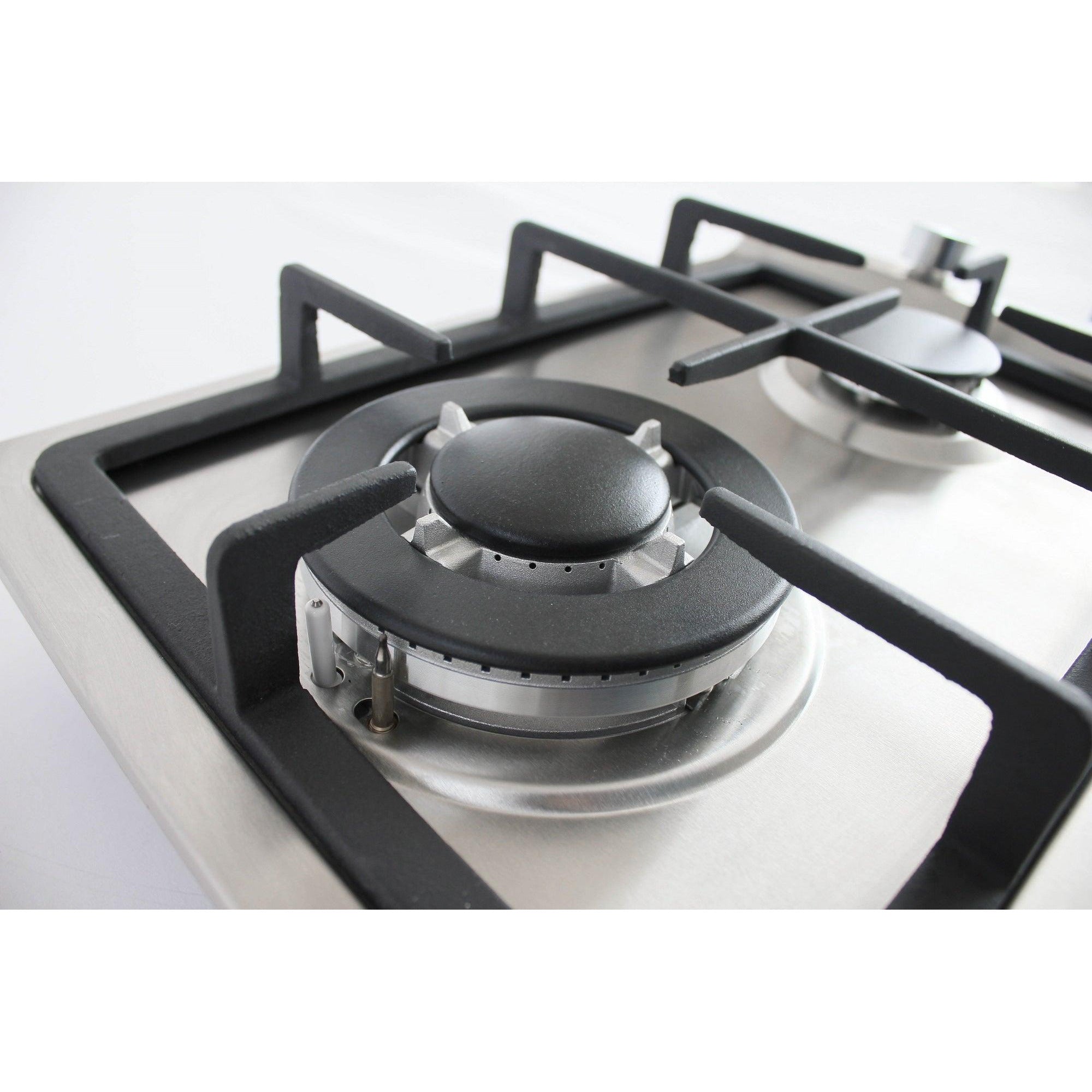 30cm 2-BURNER GAS HOB - STAINLESS STEEL - Alva Lifestyle Retail