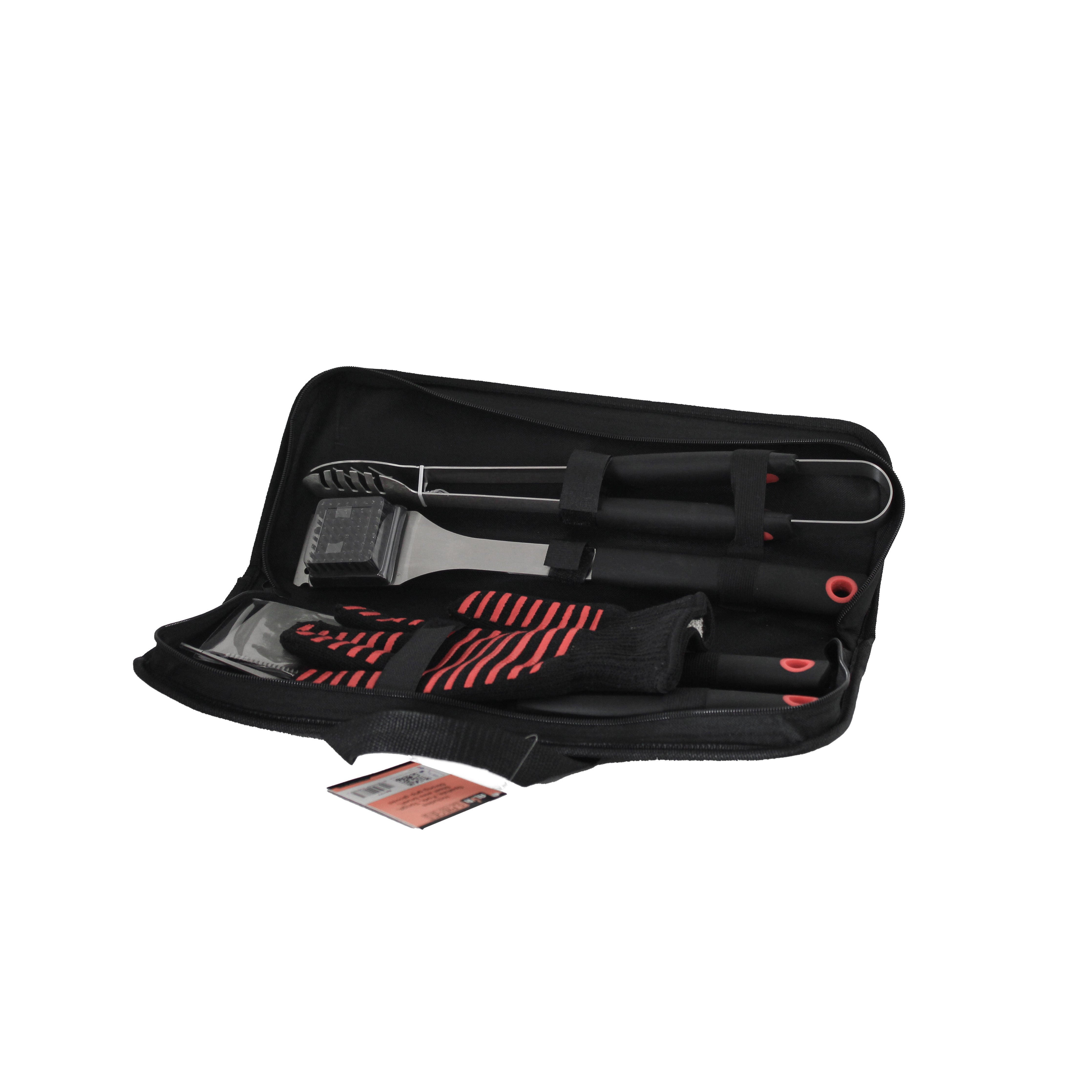 5Pc BBQ / Braai Tool Set With Case