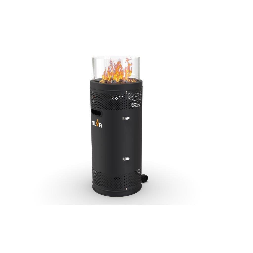 Short Stand Firepit Gas Patio Heater (With Lava Stones)