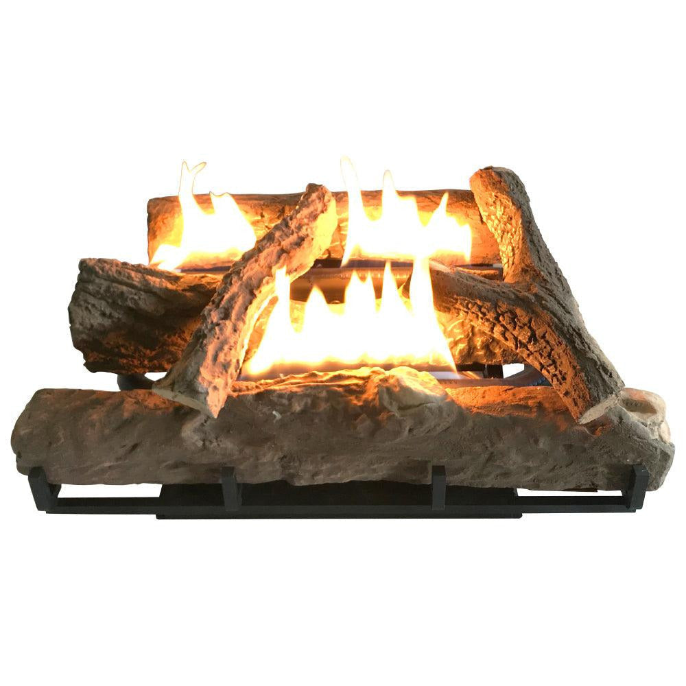 ALVA - LOG FIREPLACE GAS HEATER 670mm WIDE