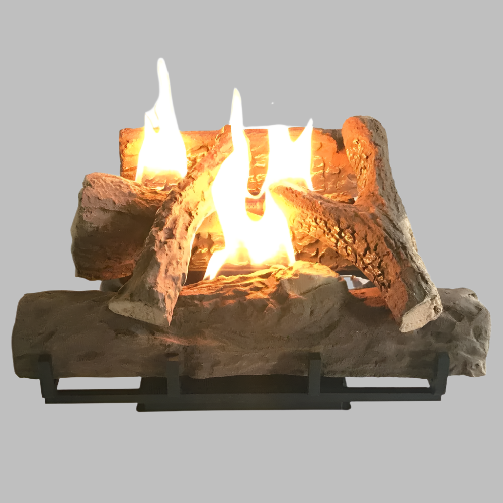 Log Fireplace Gas Heater 520mm Wide