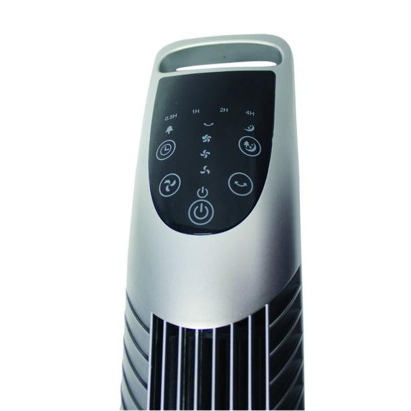 92CM PLASTIC TOWER FAN (SILVER) WITH REMOTE CONTROL - Alva Lifestyle Retail