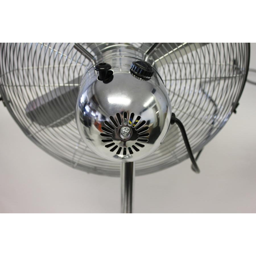 40Ccm CHROME PEDESTAL STAND FAN (SILVER) - Alva Lifestyle Retail