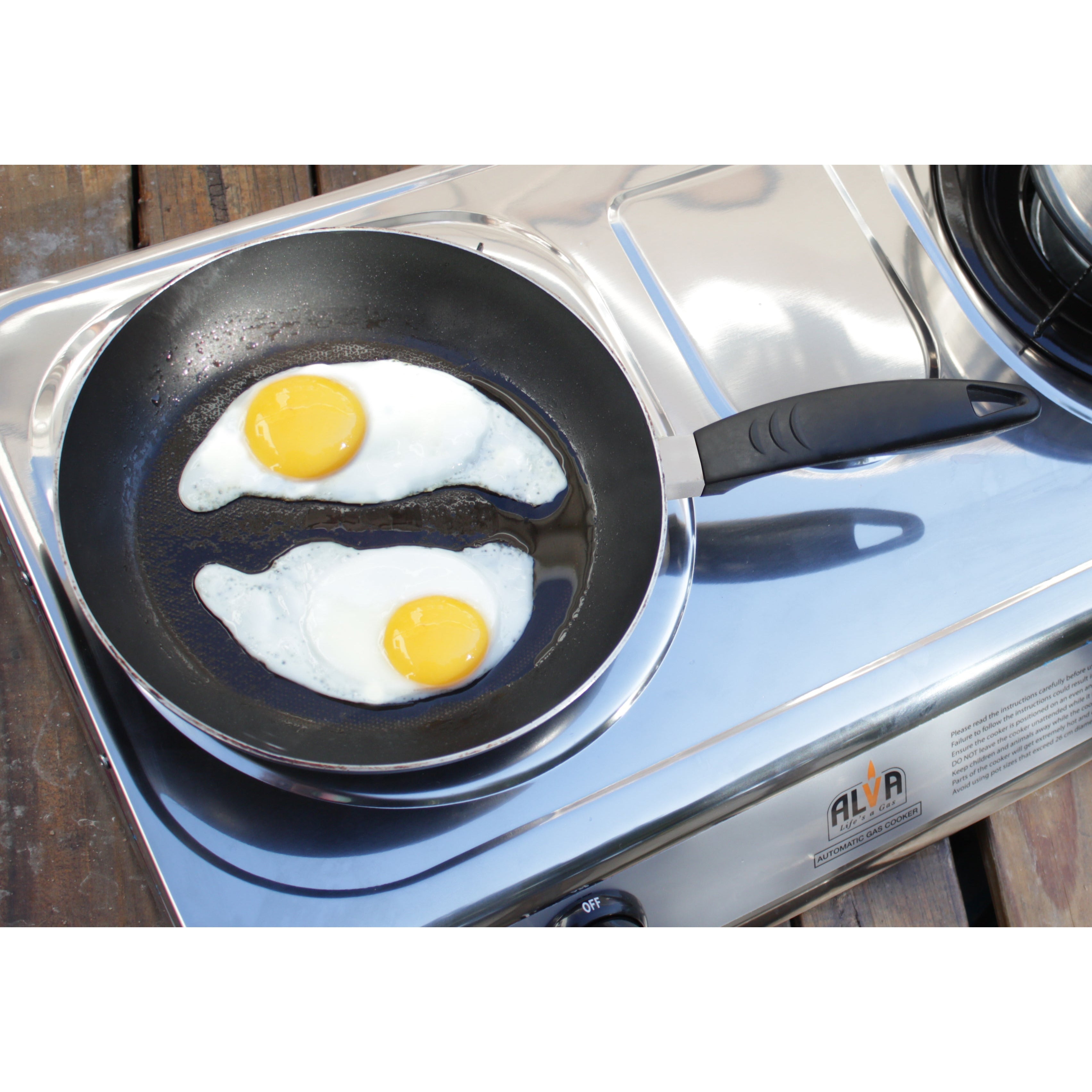2-Burner Stainless Steel Gas Stove
