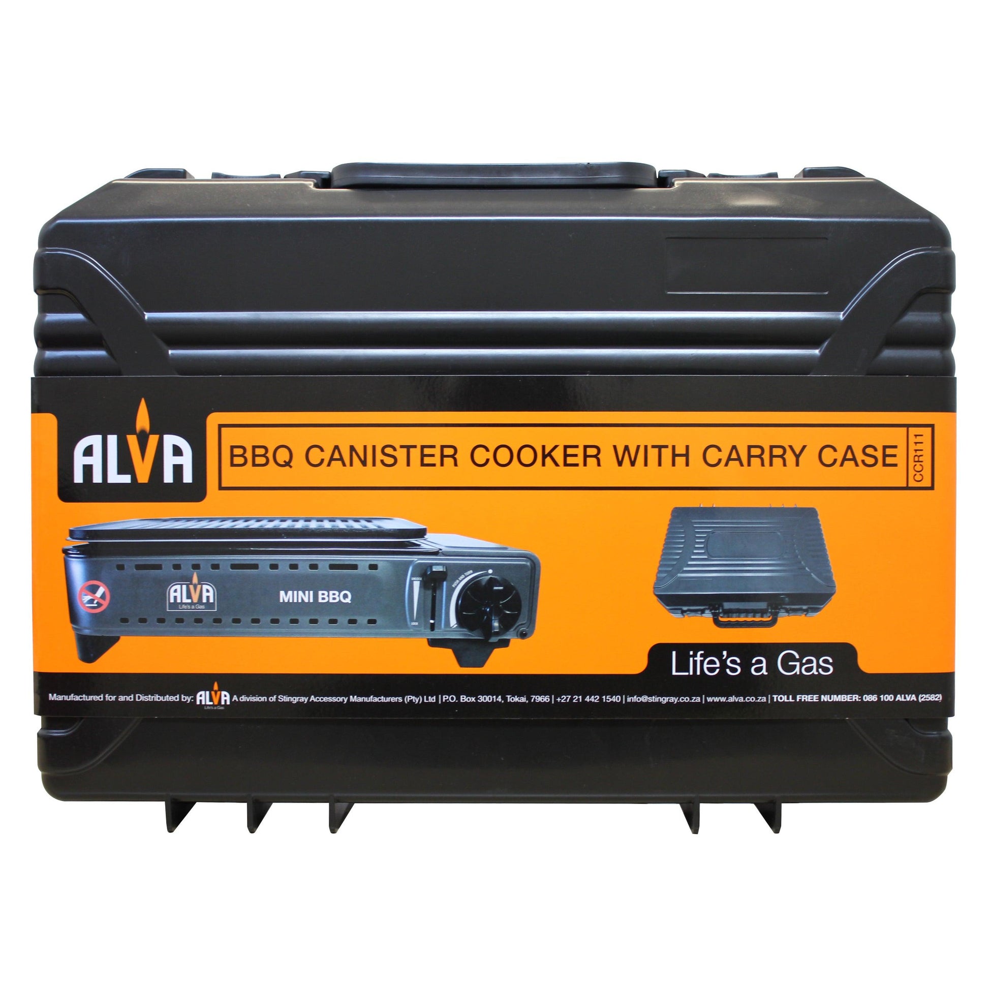 BBQ BUTANE CANISTER COOKER WITH CARRY CASE - Alva Lifestyle Retail