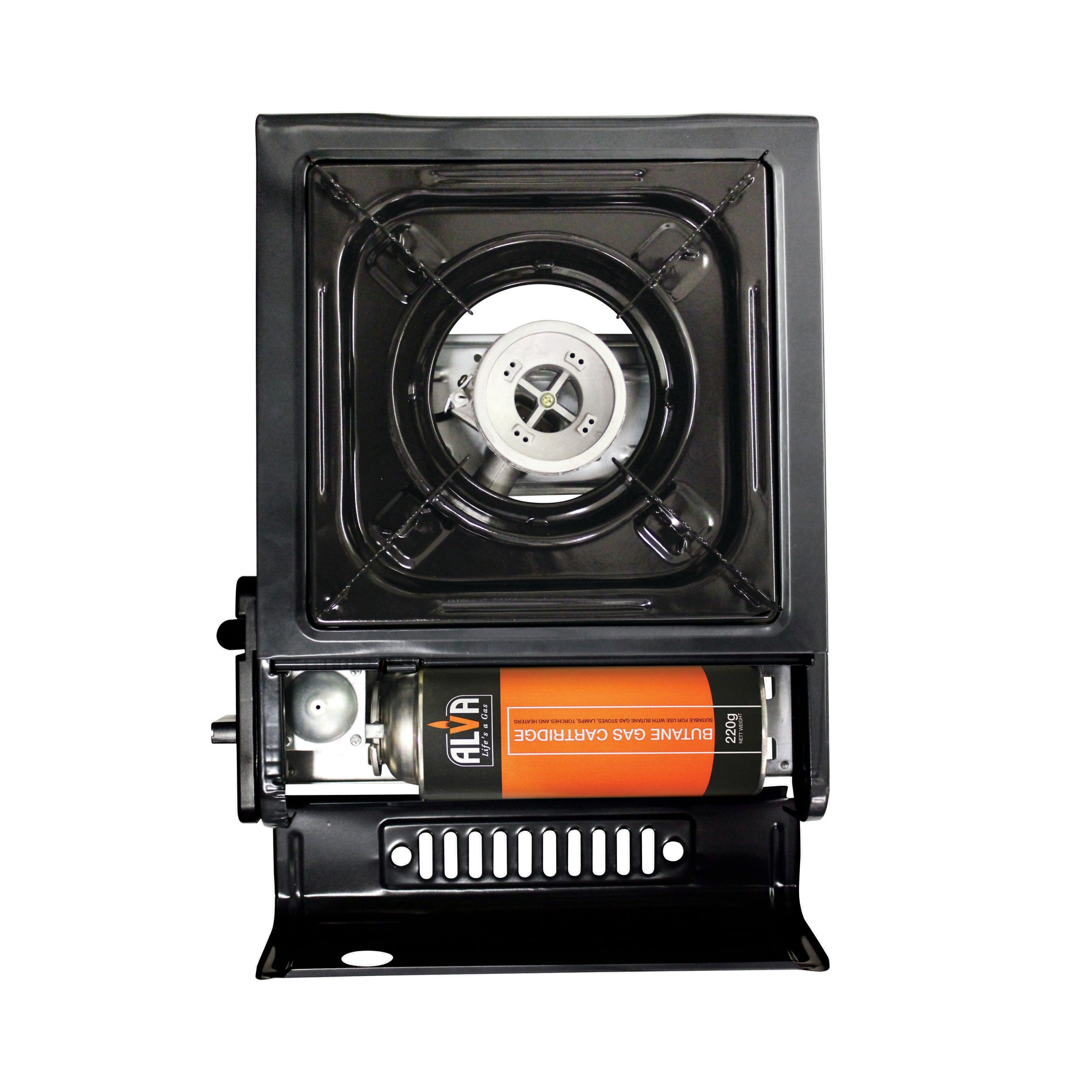 SINGLE BURNER BUTANE CANISTER STOVE  WITH TRAVEL CASE - Alva Lifestyle Retail