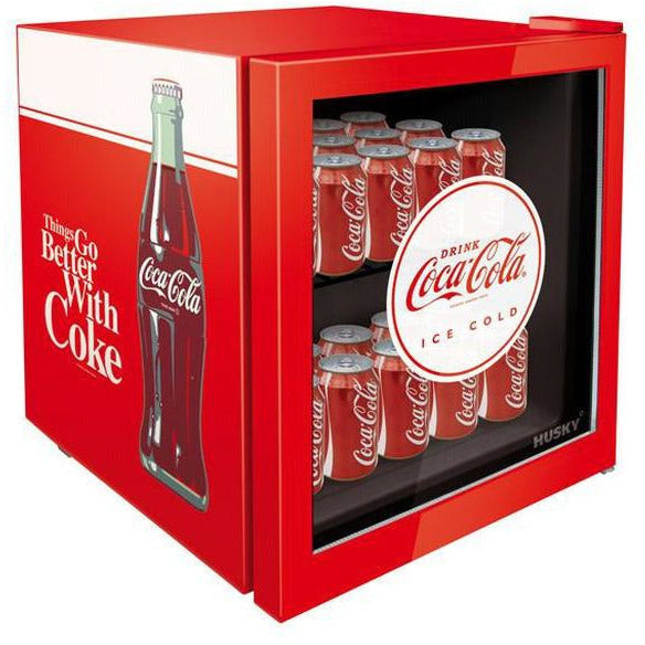 46L Counter-Top Beverage Cooler W/ Glass Door - Coca Cola - Red
