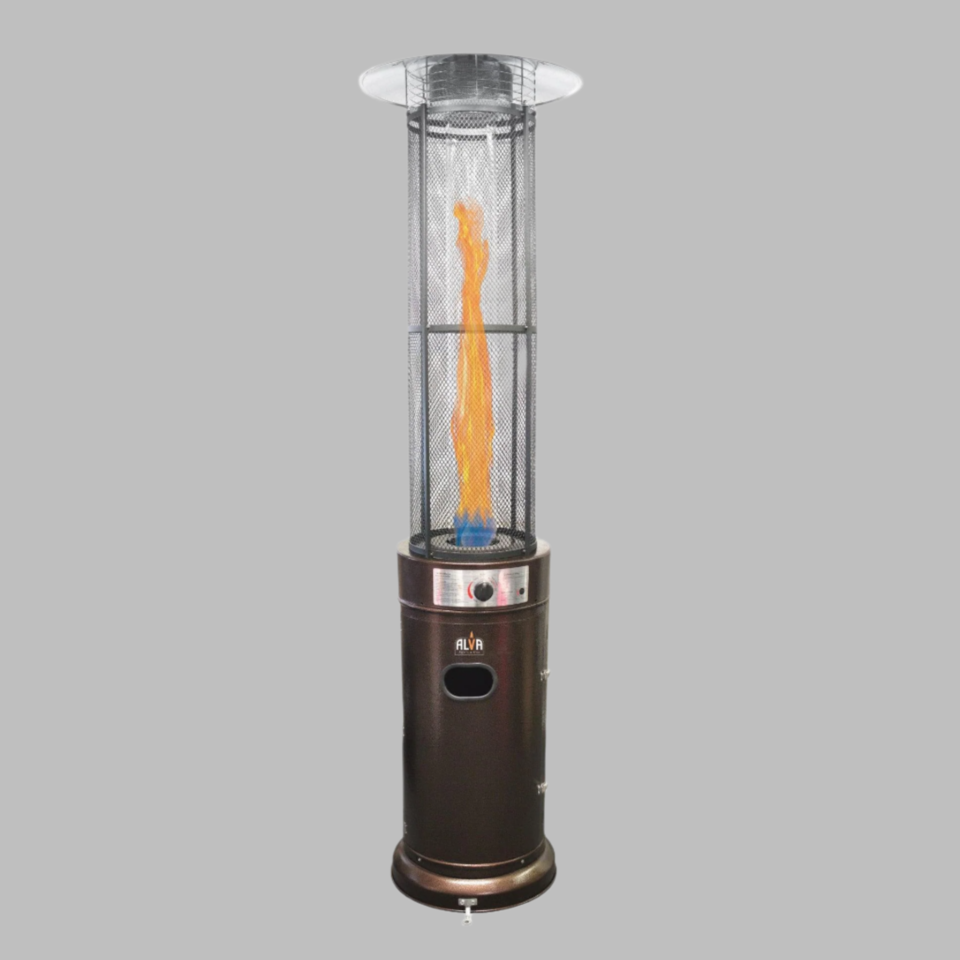 Gas Patio Heater - Circular Glass Tube Style - 1.83m Med