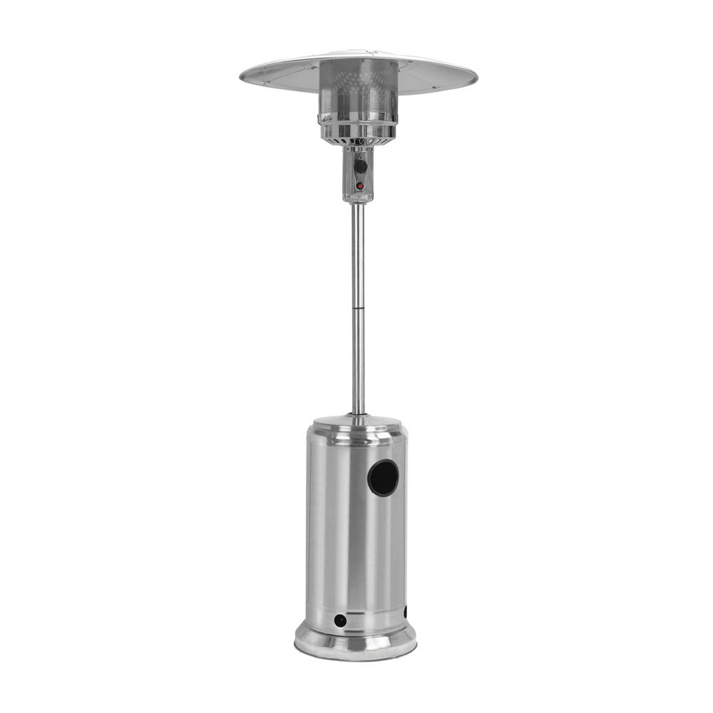 GAS PATIO HEATER - STAINLESS STEEL WITH SEGMENTED POLE