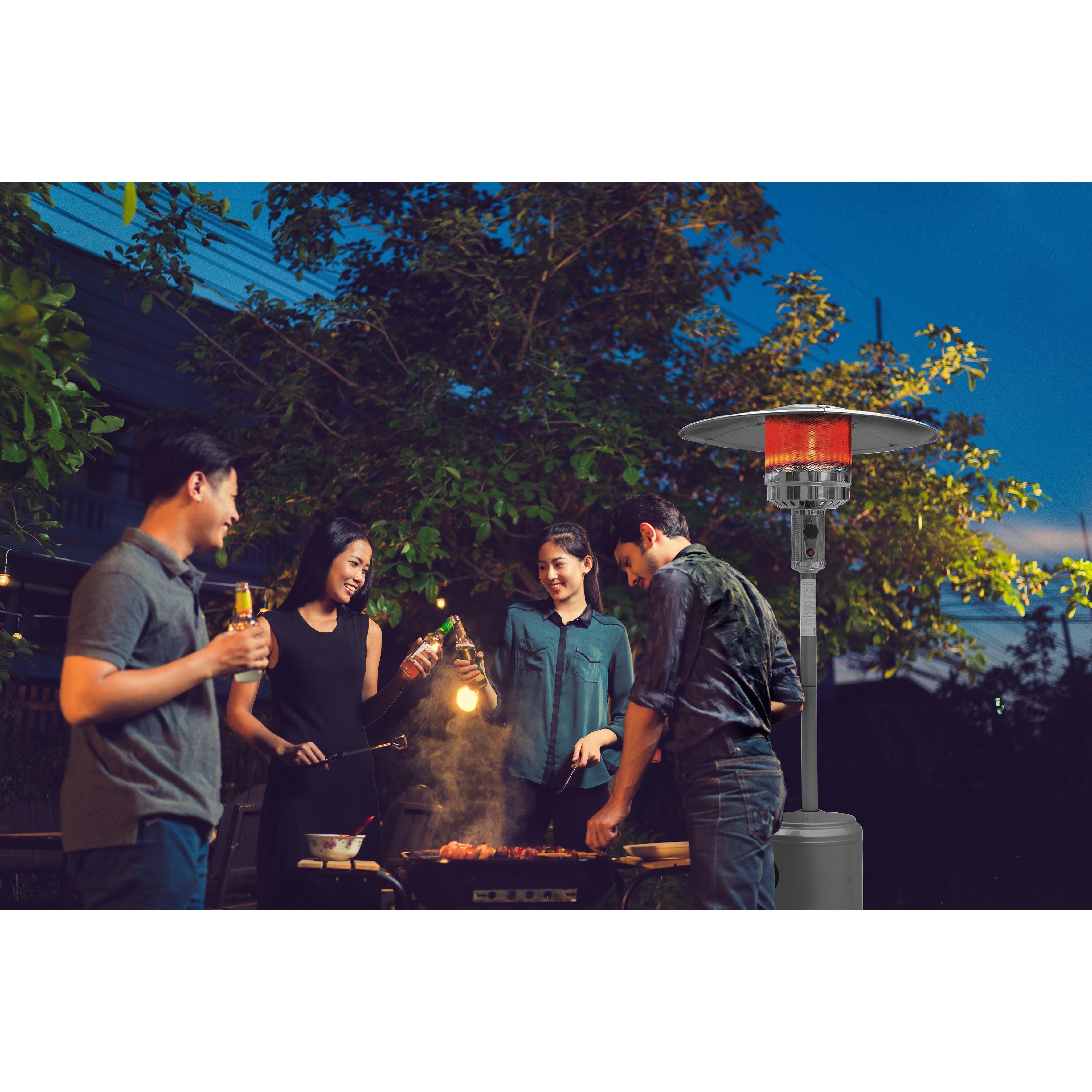 PATIO HEATER POWDER COATED WITH SEGMENTED POLE - Alva Lifestyle Retail