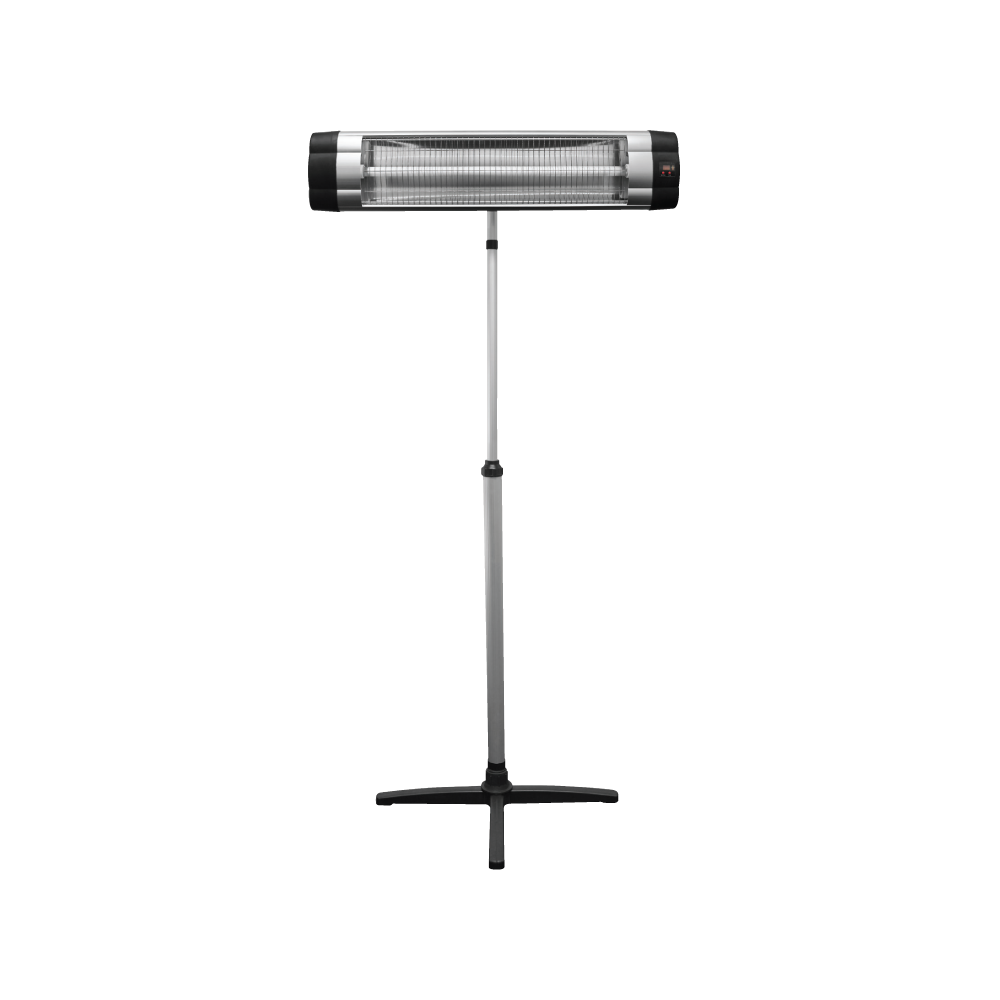 ELECTRIC INFRARED HEATER W/TELESCOPIC STAND & REMOTE CONTROL