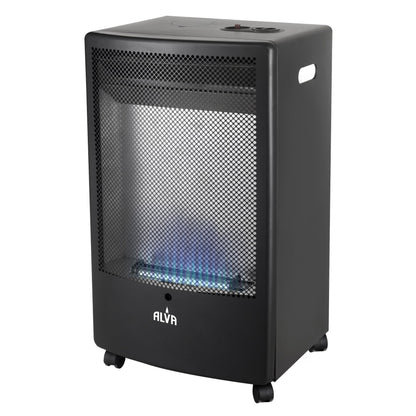 BLUE FLAME CONVECTION ROLLABOUT GAS HEATER - BLACK