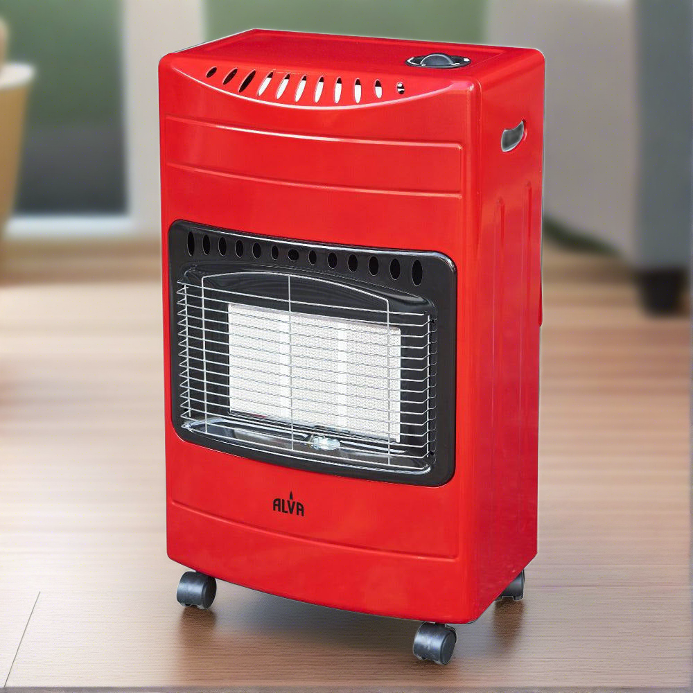 3-Panel Luxurious Infrared Radiant Indoor Gas Heater - Red