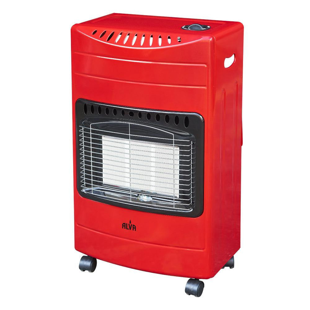 3-Panel Luxurious Infrared Radiant Indoor Gas Heater - Red