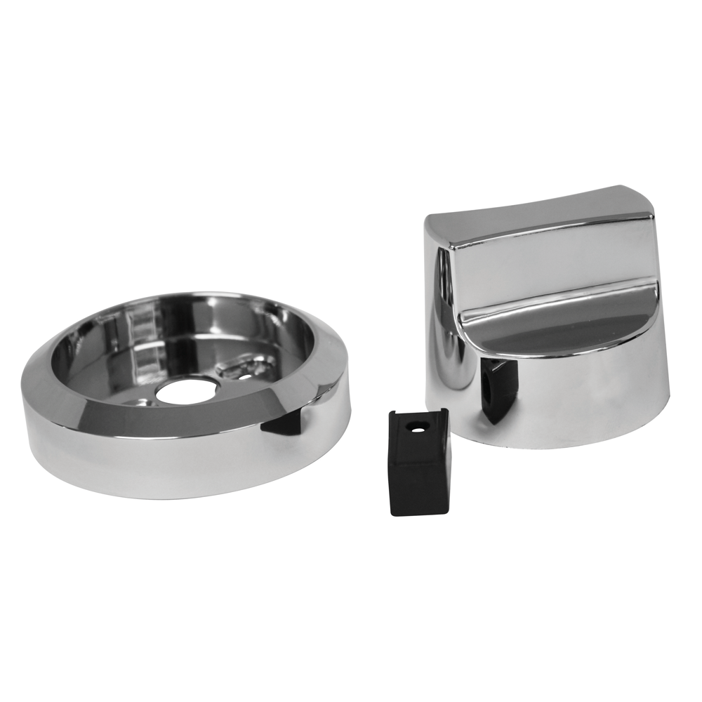 Control Knob Set - 3Pc - Silver