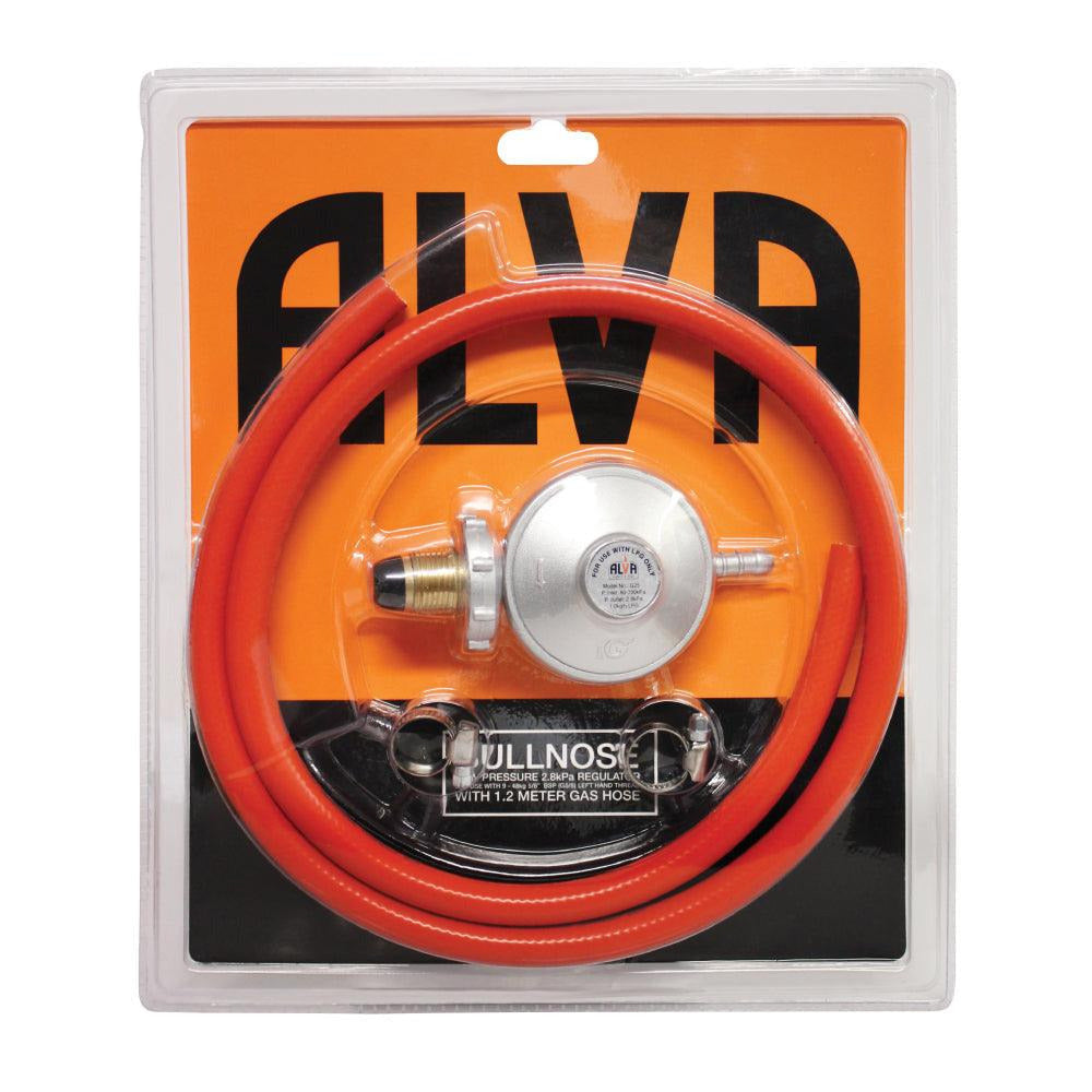 Bullnose Gas Regulator & 1.2m Hose Kit