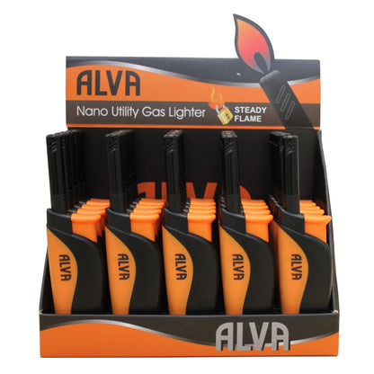NANO UTILITY GAS LIGHTER - 25PC COUNTER DISPLAY PACK - Alva Lifestyle Retail