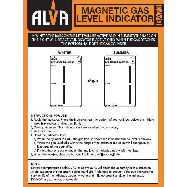 GAS LEVEL INDICATOR - MAGNETIC - Alva Lifestyle Retail