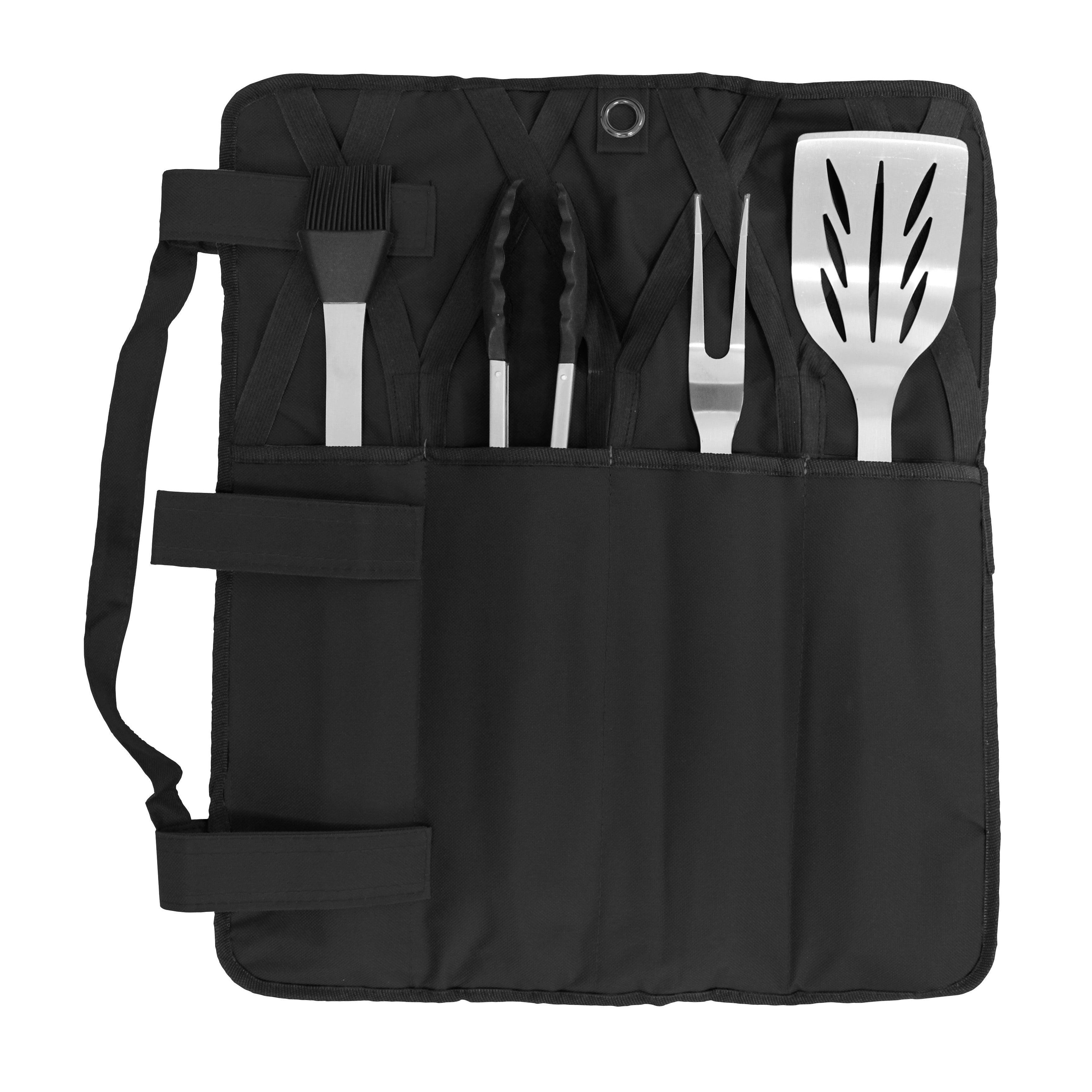 5Pc BBQ / Braai Roll-Up Tool Set