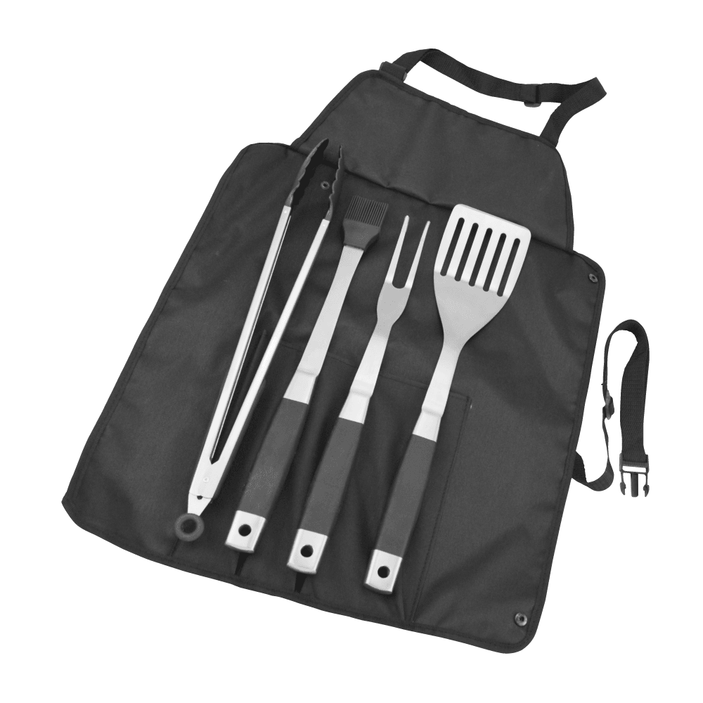 ALVA - 5PC ROLL-UP BBQ / BRAAI TOOL SET