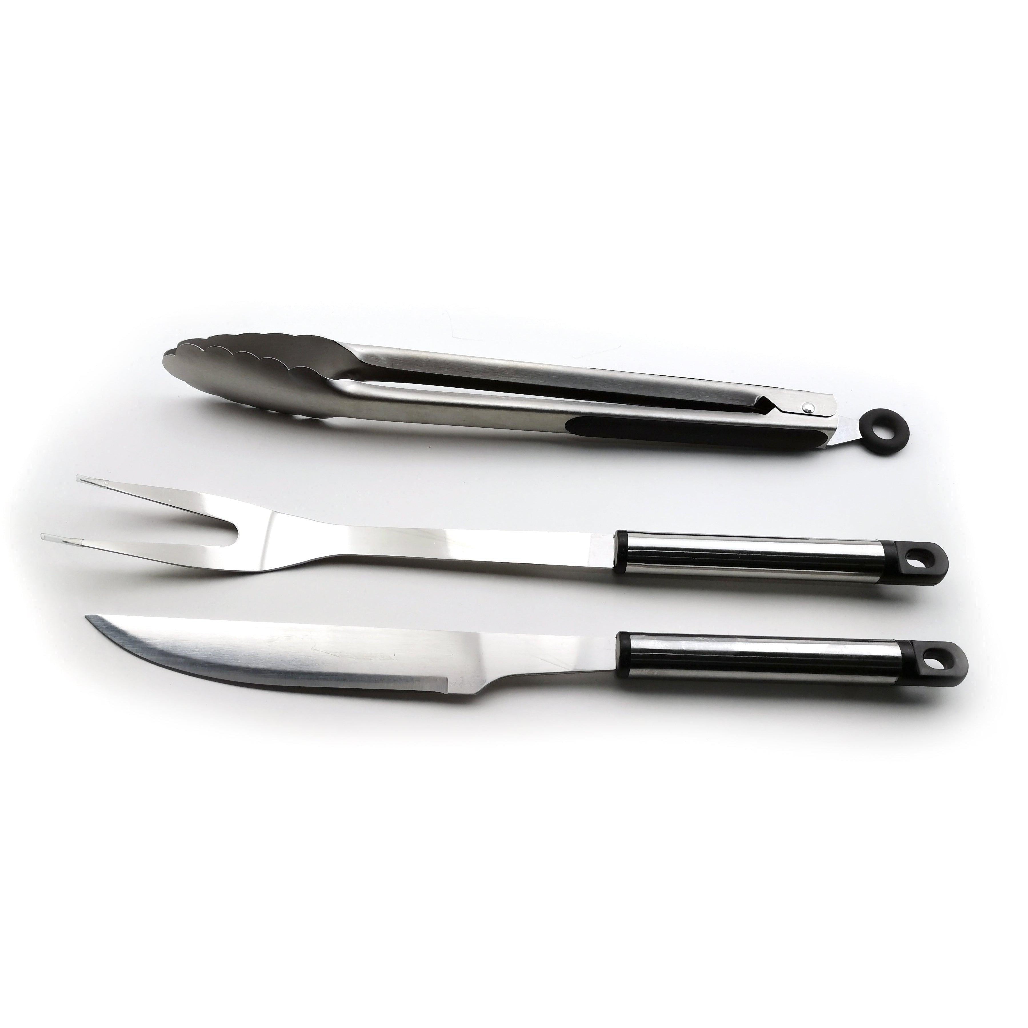 ALVA - 3PC BBQ TOOL SET - STAINLESS STEEL