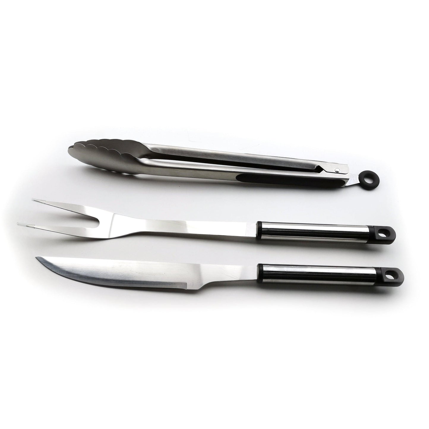 3PC BBQ TOOL SET - STAINLESS STEEL