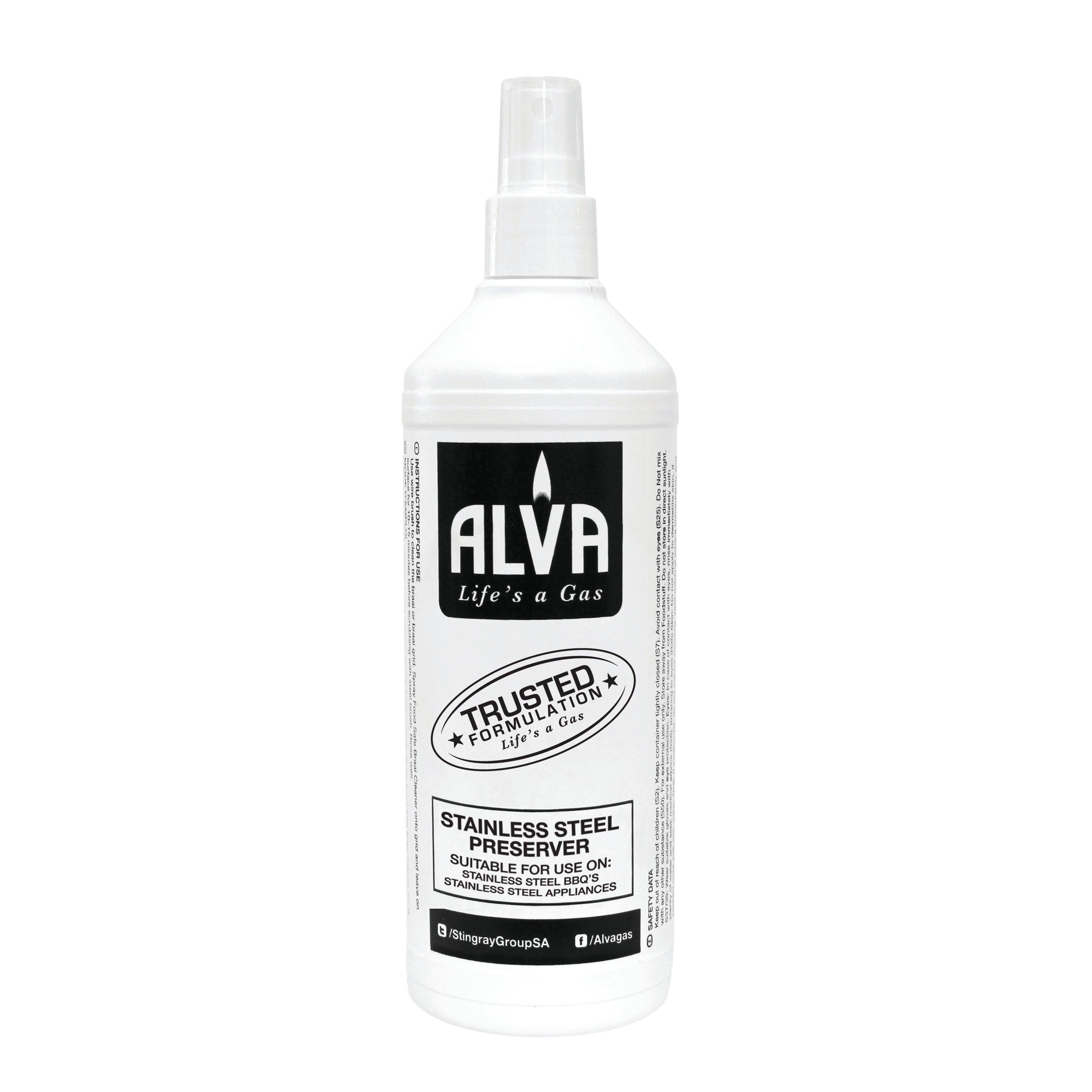 ALVA - PRESERVER SPRAY FOR STAINLESS STEEL BBQS / BRAAIS