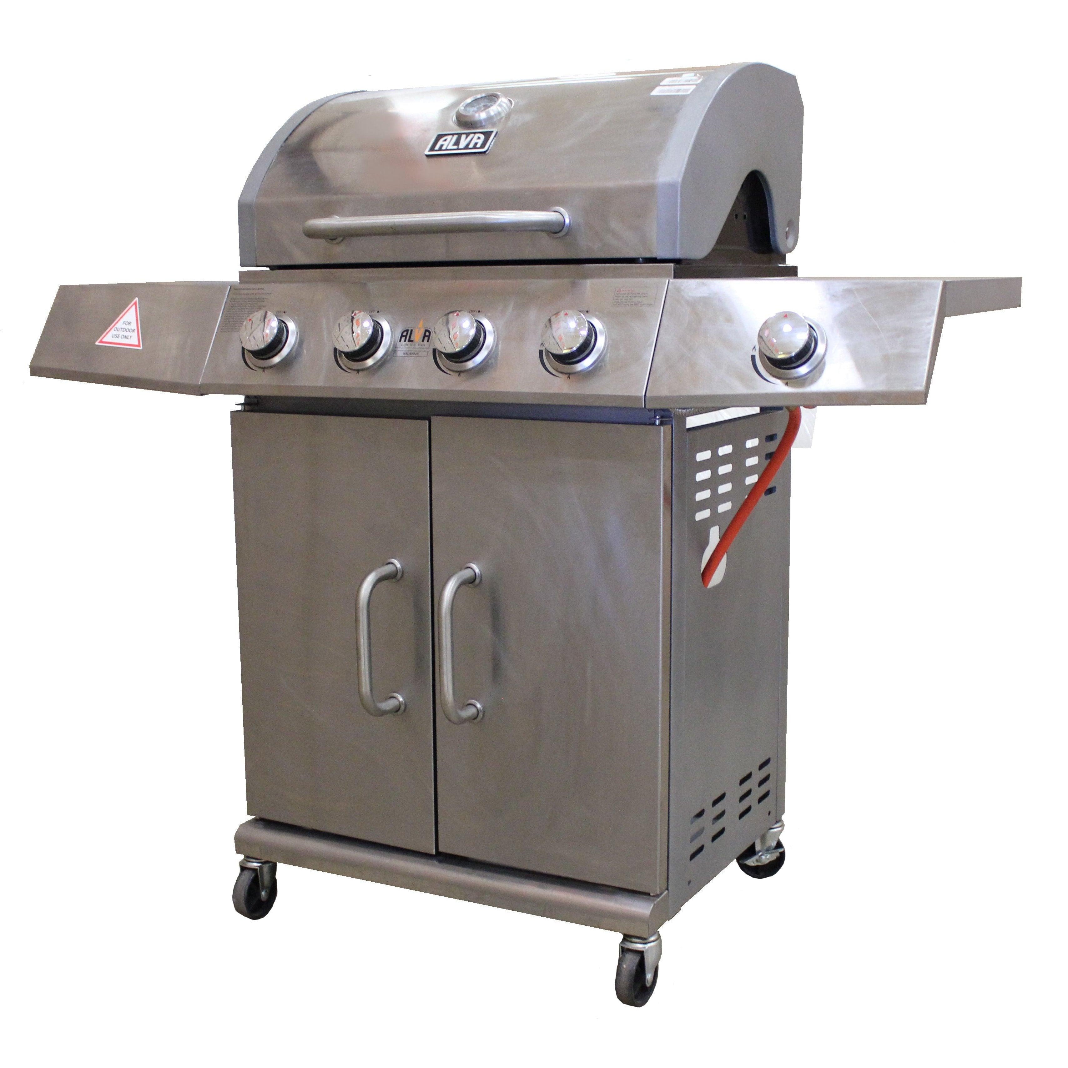KALAHARI 4 BURNER BBQ W/ SIDE BURNER - Alva Lifestyle Retail