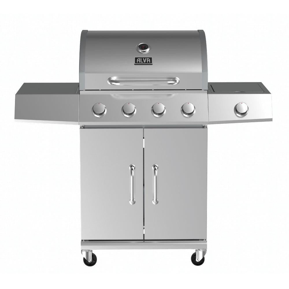 Kalahari 4-Burner Stainless Steel Gas BBQ With Side Burner