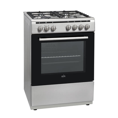 4-BURNER FREESTANDING GAS ELECTRIC COOKER COMBO | 60x60cm | 9 FUNCTION