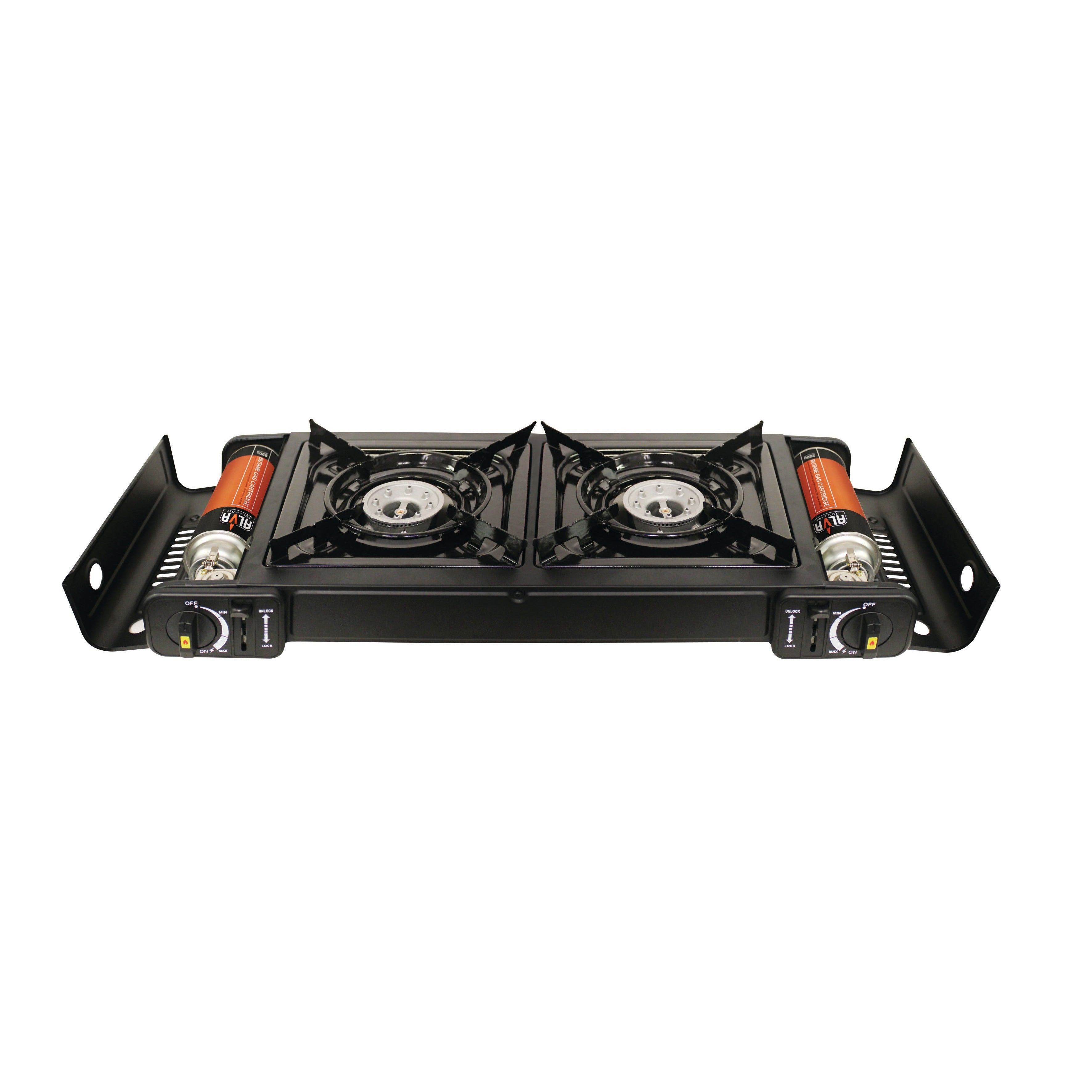 Double Burner Butane Gas Canister Stove - 2 Plate
