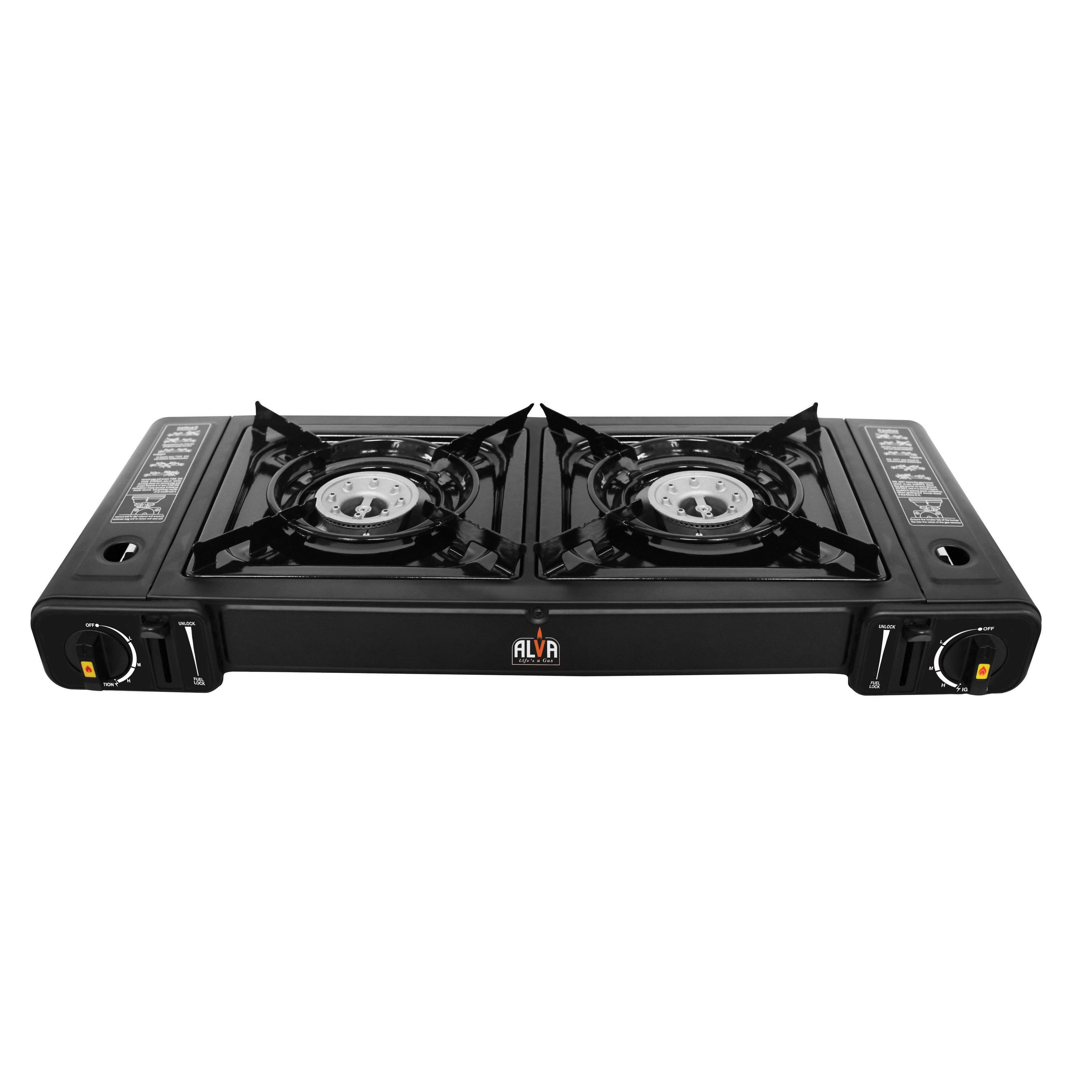 Double Burner Butane Gas Canister Stove - 2 Plate