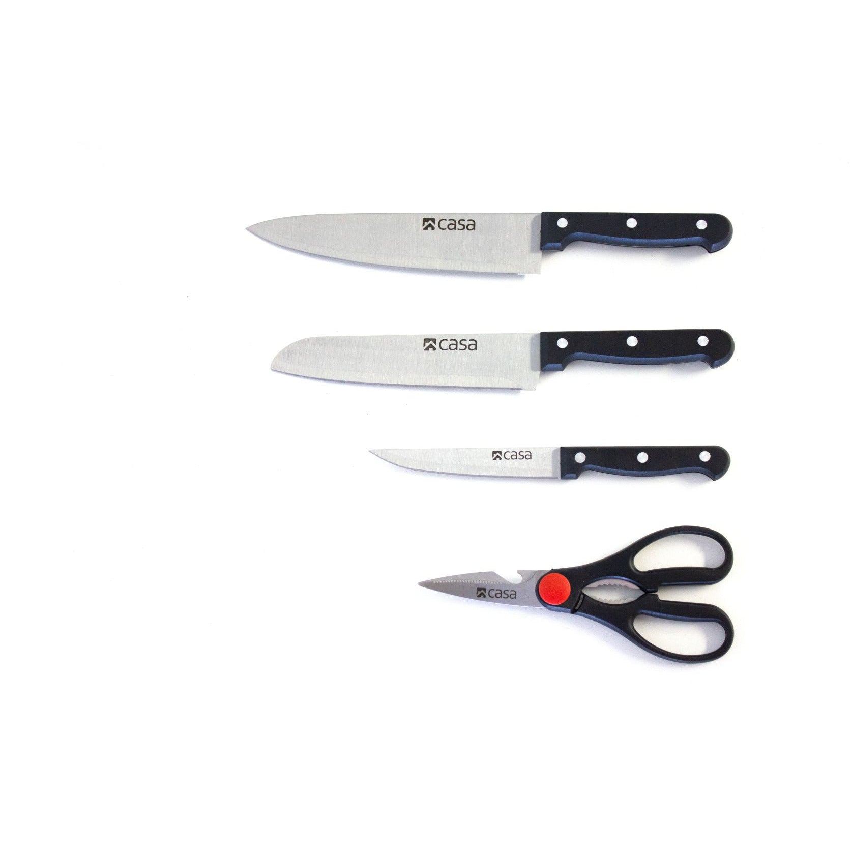 4Pc Knife and Food Shears Set - Treviso